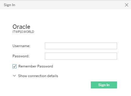 screenshot of data warehouse login page
